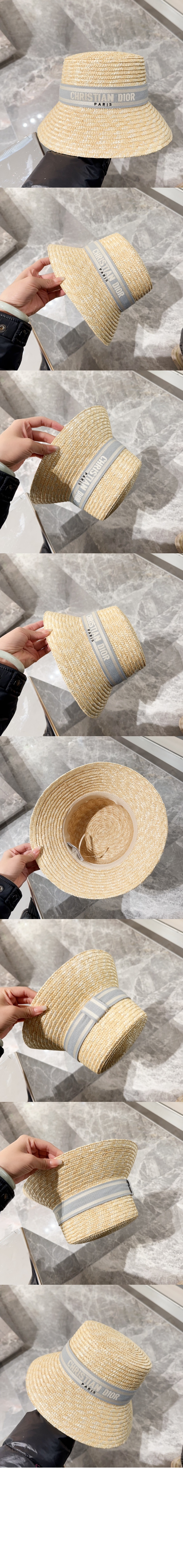 디올 좁은 챙 모자 35DBP