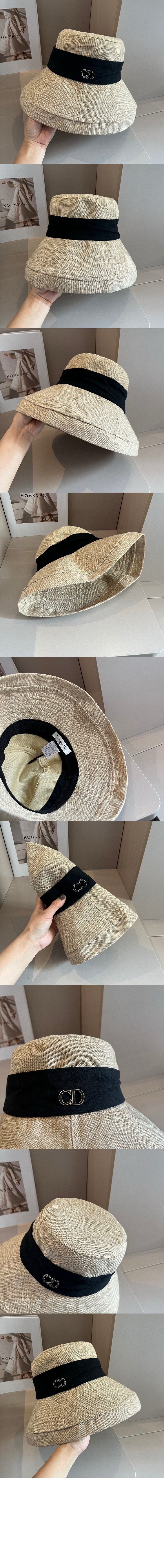 디올 면 린넨 버킷햇 65CPL