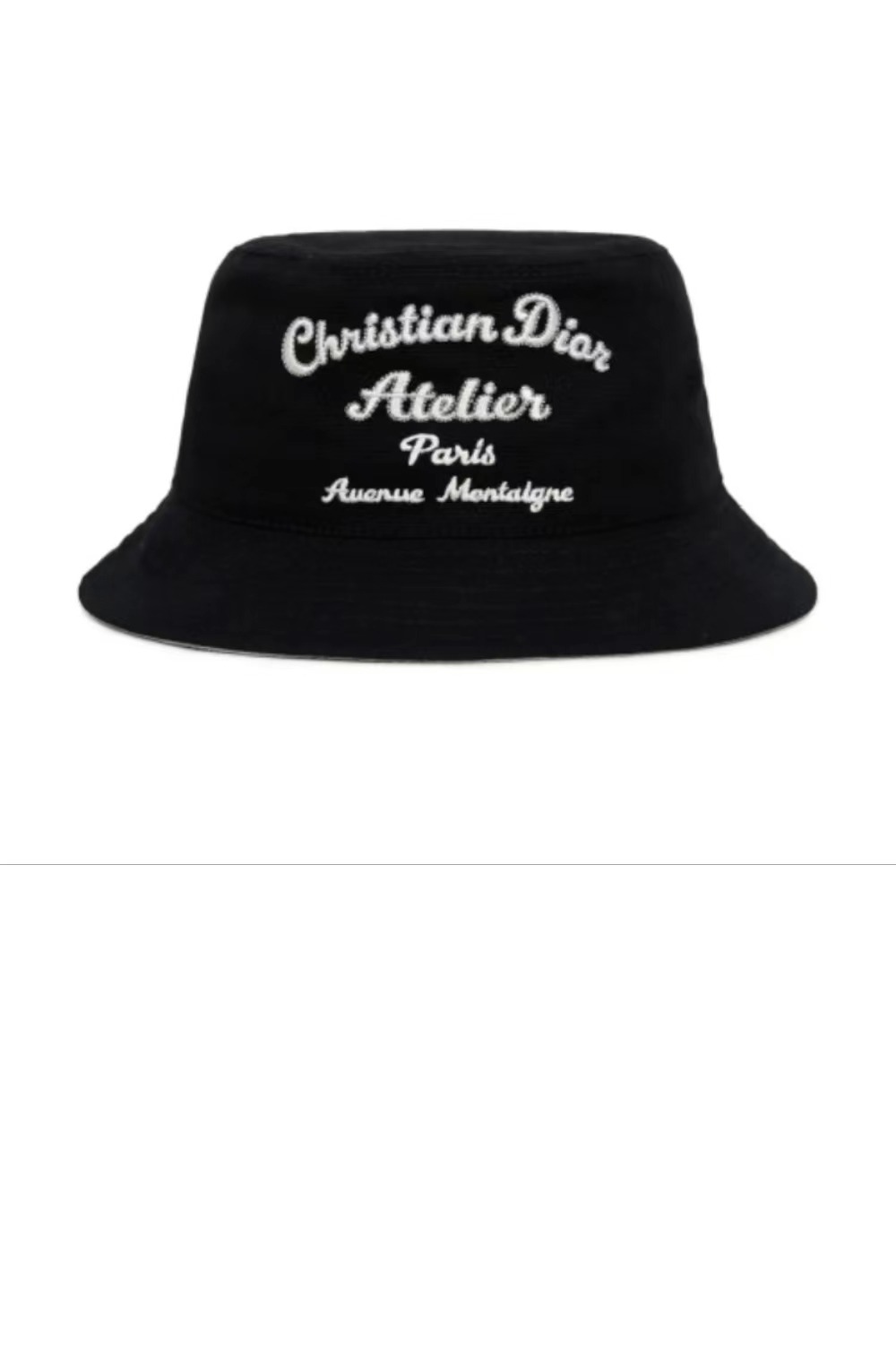 디올 아뜰리에 자수 로고 버킷햇 243C9