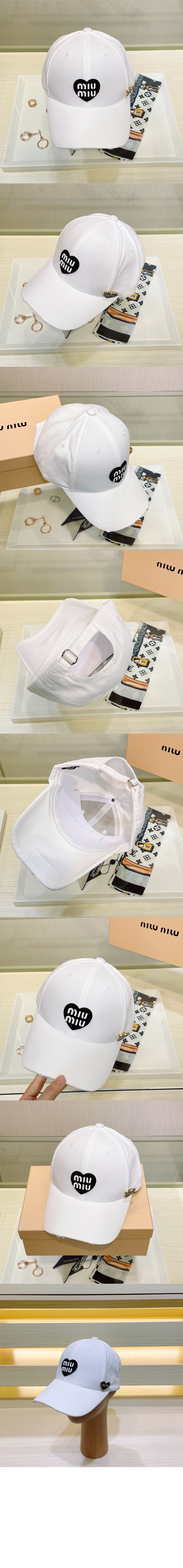 미우미우 베이스볼 캡 5HC634