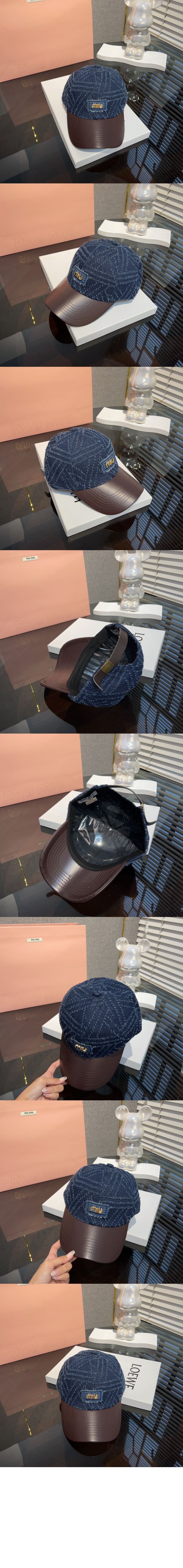 미우미우 베이스볼 캡 5HC738