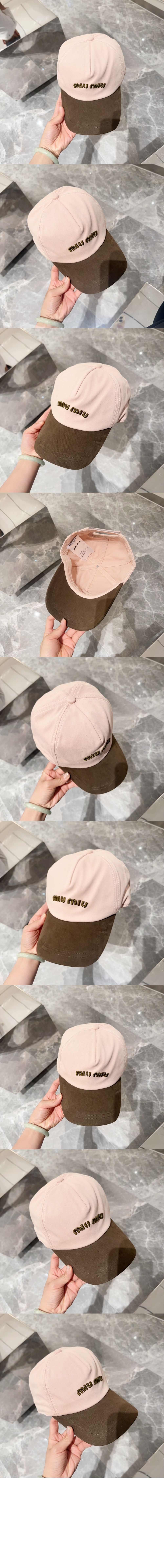 미우미우 드릴 야구 모자 5HC179