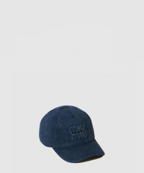 미우미우 데님 베이스볼 캡 5HC179