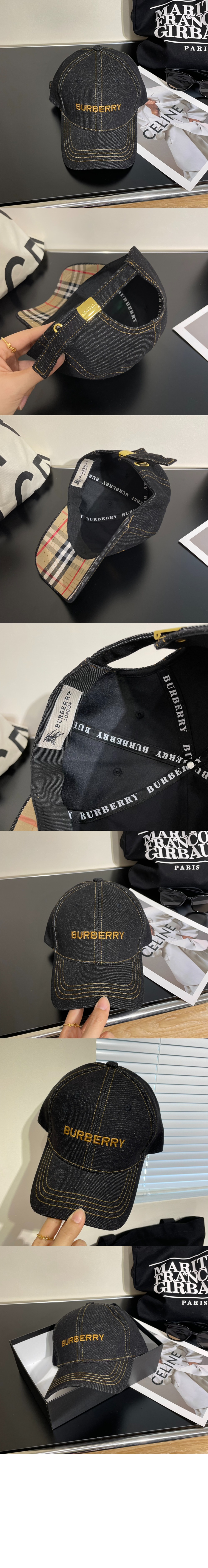 버버리 데님 베이스볼 캡 80707661