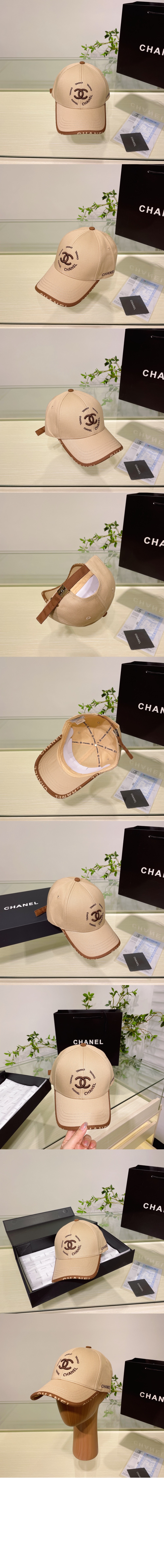 샤넬 자수 베이스볼 캡 AA8843