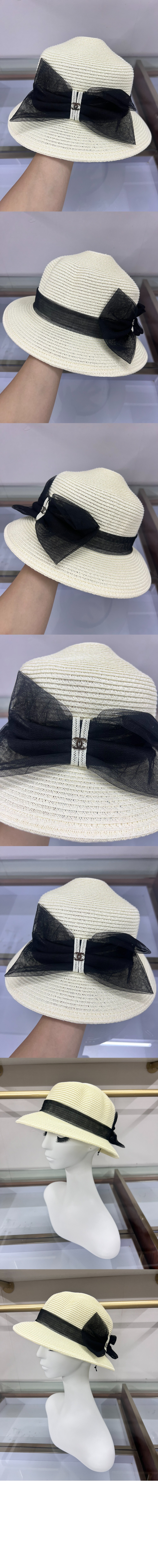 샤넬 밀짚모자 선캡 AA1473