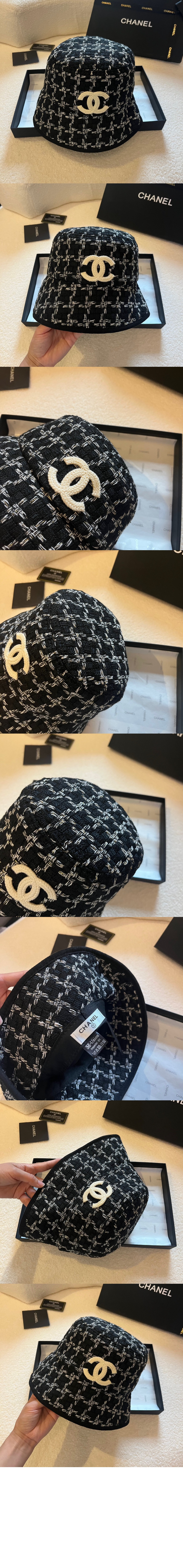 샤넬 CC 로고 버킷햇 AA8202