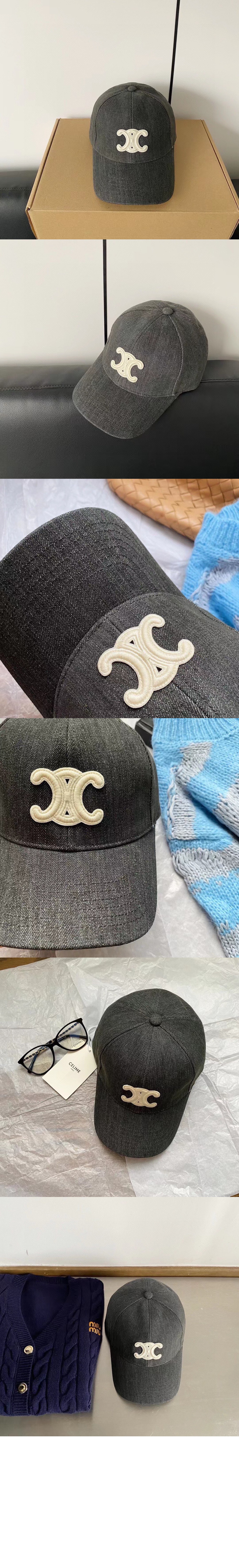 셀린느 자수 베이스볼 캡 2A47B3