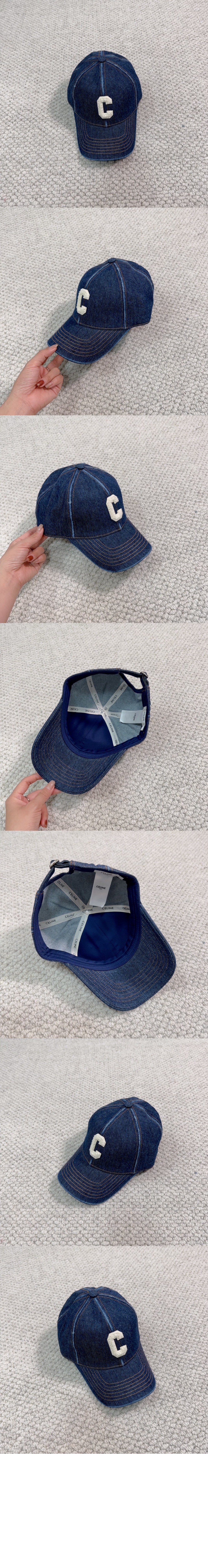 셀린느 데님 베이스볼 캡 2A3377