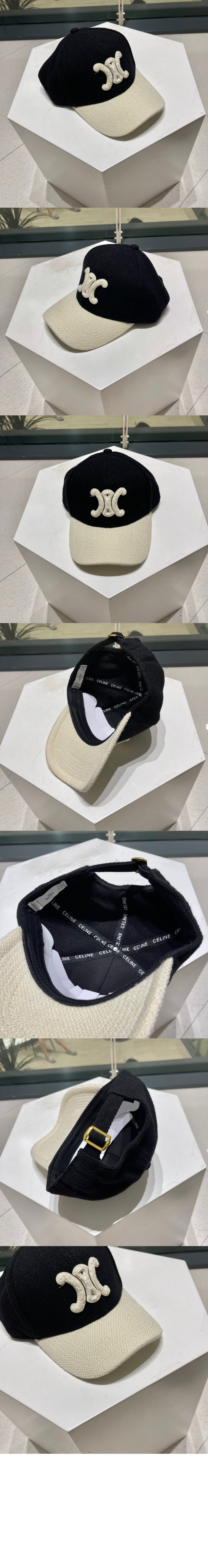 셀린느 로고 베이스볼 캡 2AUT48