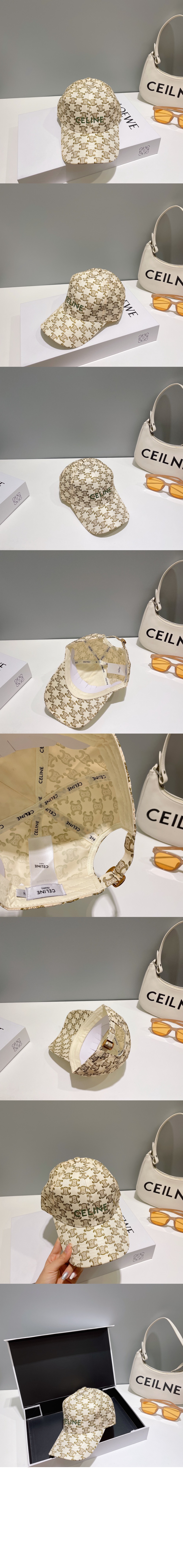 셀린느 트리오페 베이스볼 캡 2AUA17