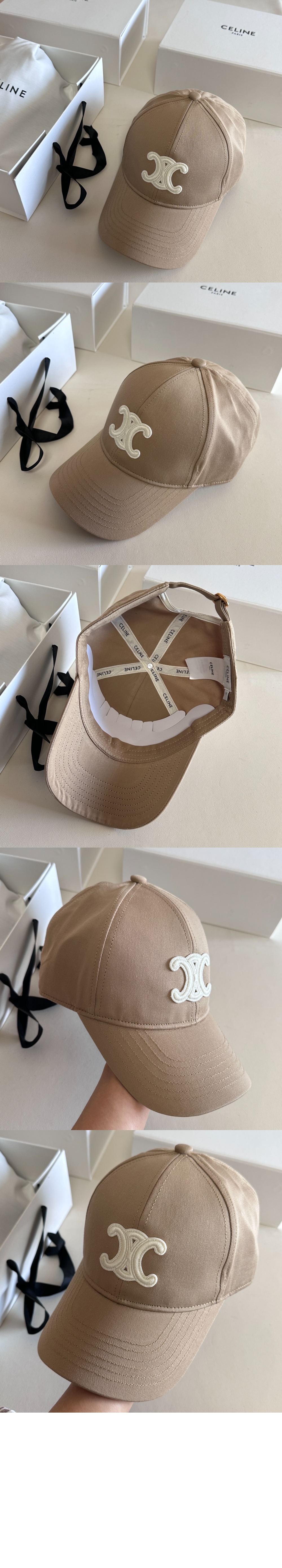 셀린느 트리옹프 베이스볼 캡 - 코튼 2AUT69