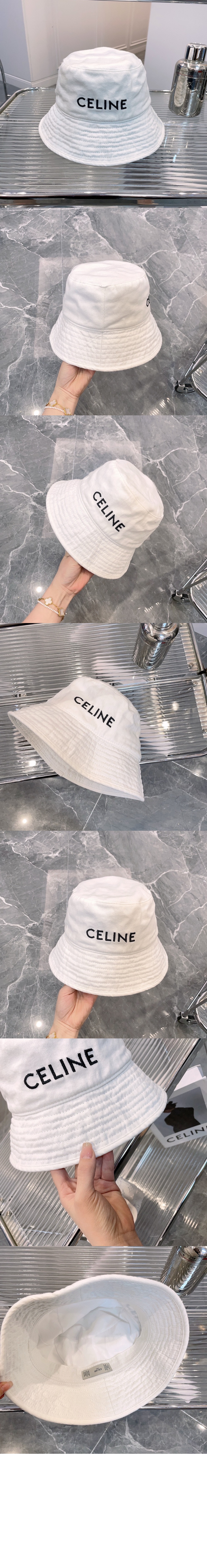 셀린느 자수 버킷햇 2AUO49