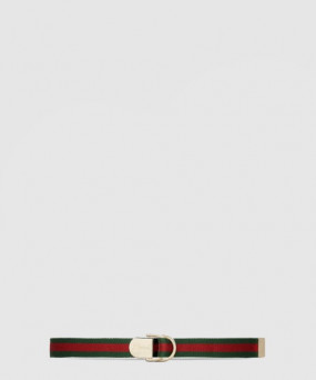 구찌 스트라이프 직조 벨트 790170