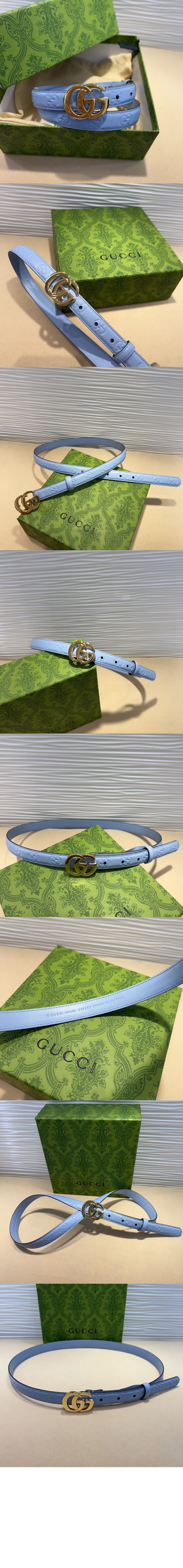 구찌 GG 밀라노 씬 벨트 805711