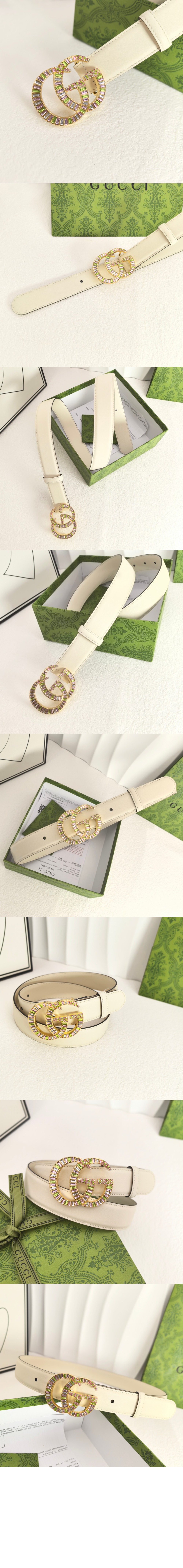 구찌 지그마몽 크리스털 벨트 795563