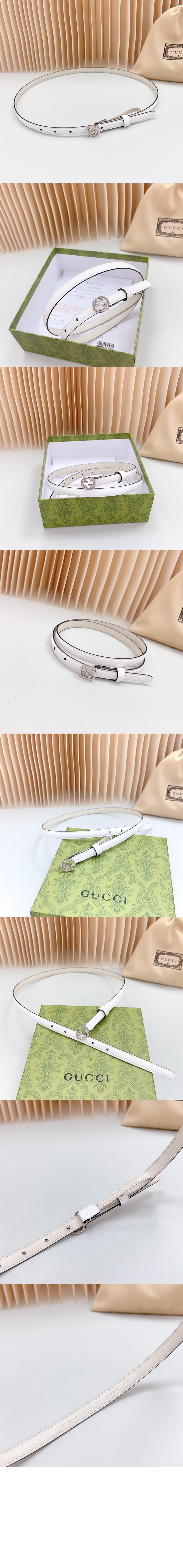 구찌 씬 페이턴트 더블 G 벨트 772119