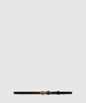 구찌 씬 페이턴트 더블 G 벨트 707327