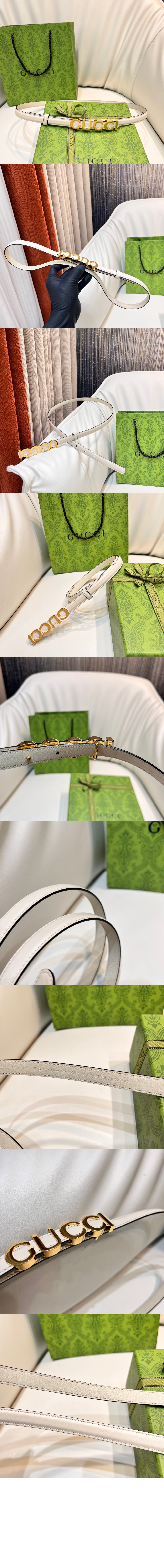 구찌 버클 씬 벨트 751602