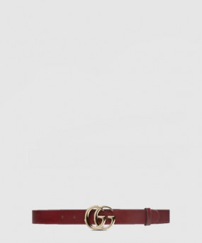 구찌 GG 마몽 씬 벨트 625839 30mm