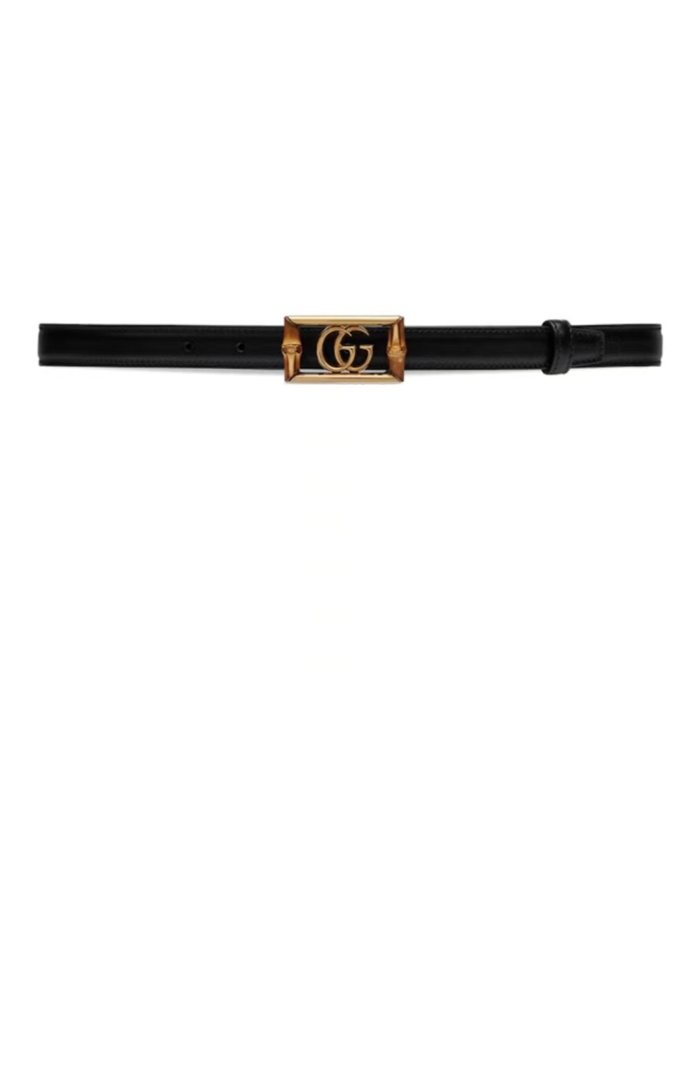 구찌 더블 G 밤부 레더 벨트 768464
