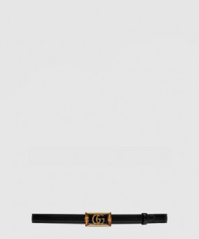 구찌 더블 G 밤부 레더 벨트 768464