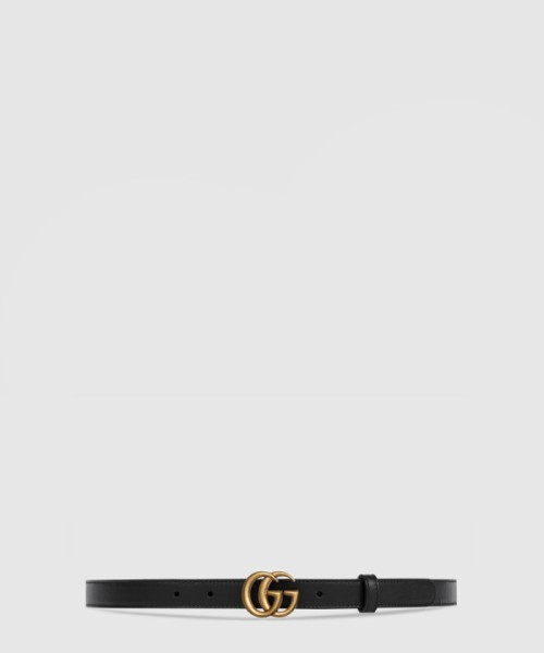 구찌 더블 G 버클 레더 벨트 409417