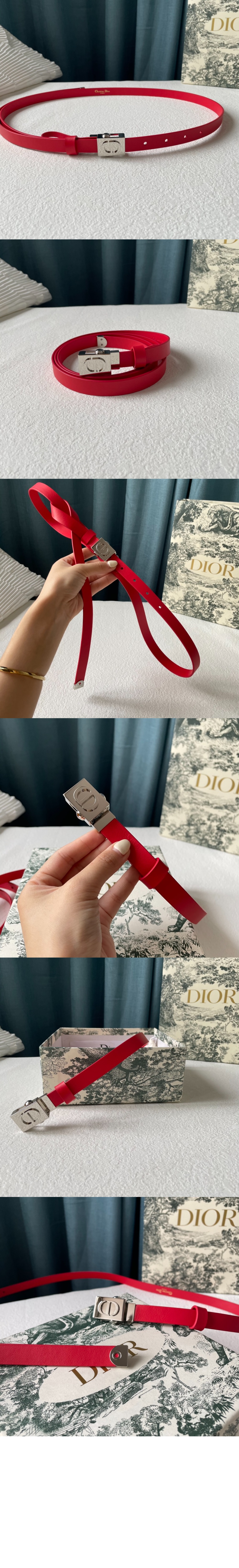 디올 소가죽 벨트 B0204