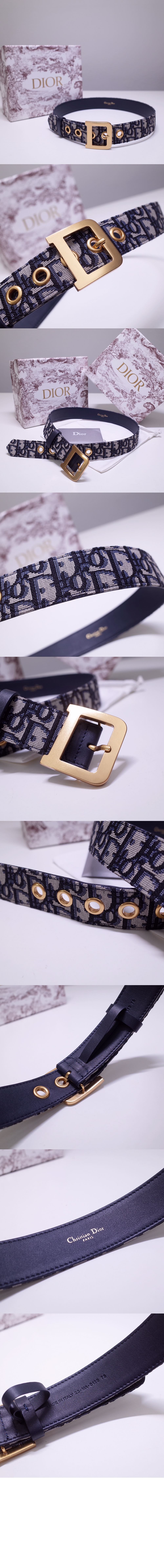 디올 오블리크 벨트 B0408