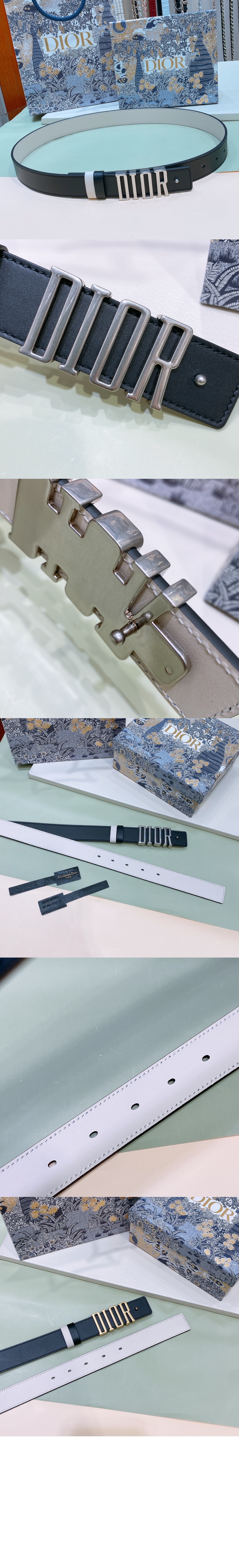 디올 디펜스 리버서블 벨트 B0336