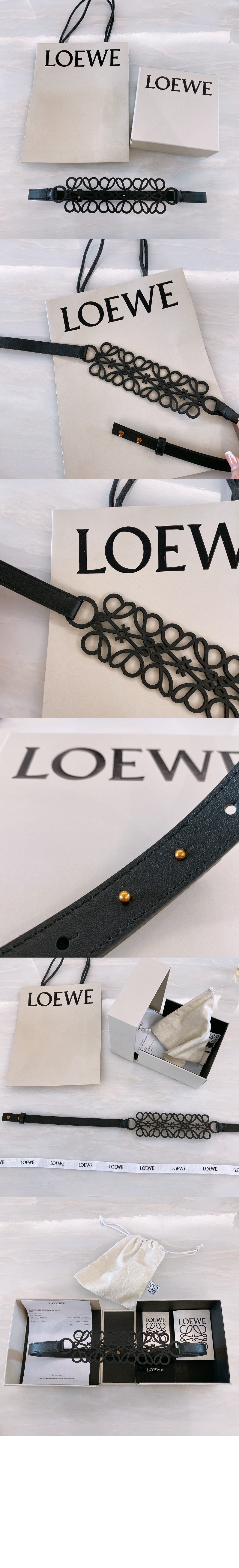 로에베 애너그램 컷아웃 벨트