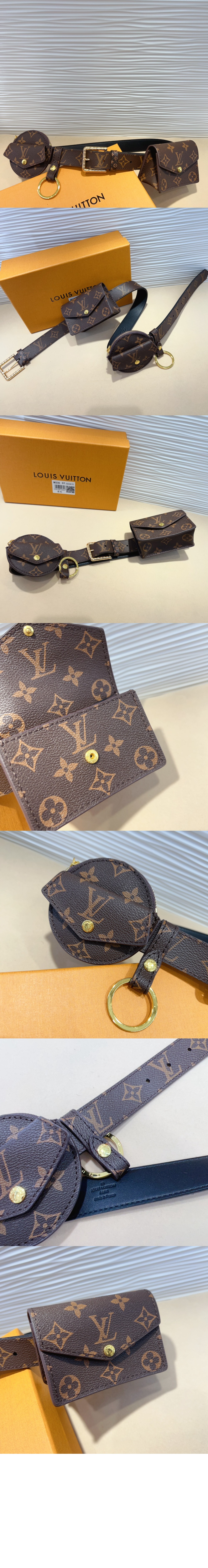 루이비통 시그니처 송아지 가죽 벨트 M0236U