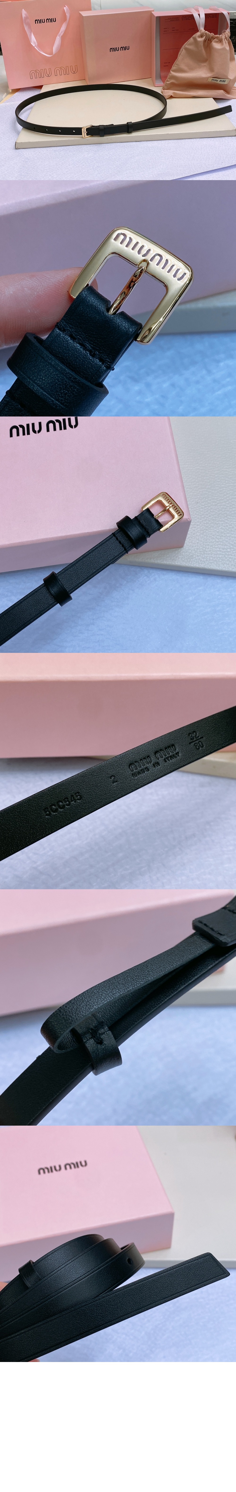 미우미우 가죽 벨트 5CC553