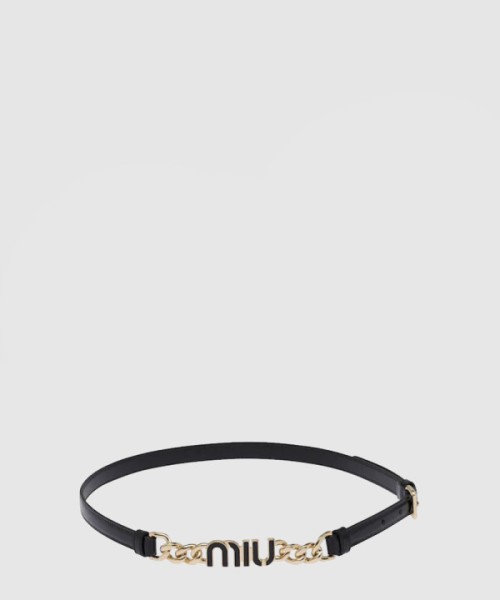 미우미우 로고 체인 벨트 5CC527
