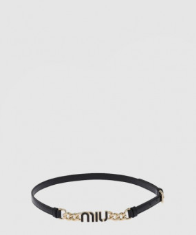 미우미우 로고 체인 벨트 5CC527