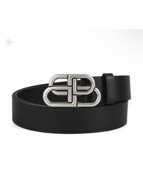 발렌시아가 BB 로고 라지 570370 1CH0B 1000 가죽 벨트