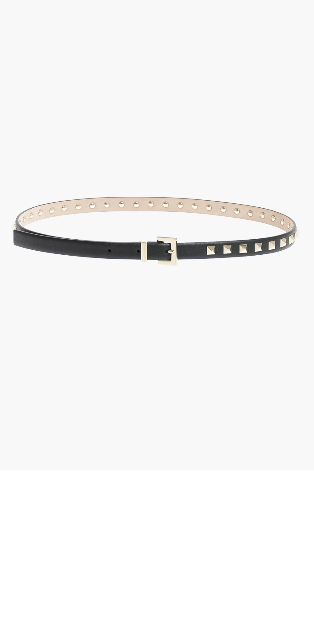 발렌티노 가죽 스터드 벨트