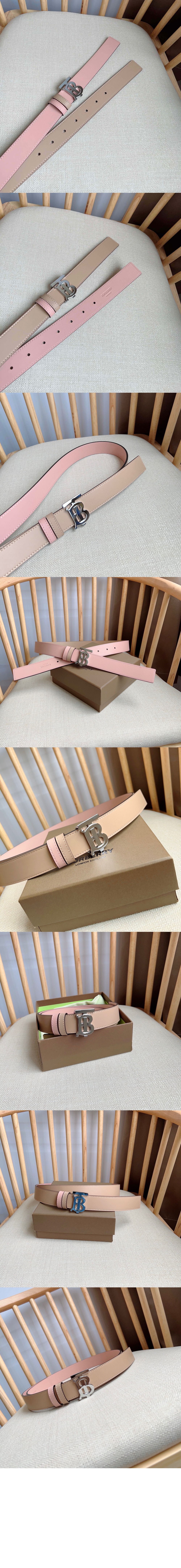 버버리 리버시블 레더 TB 벨트 80660521