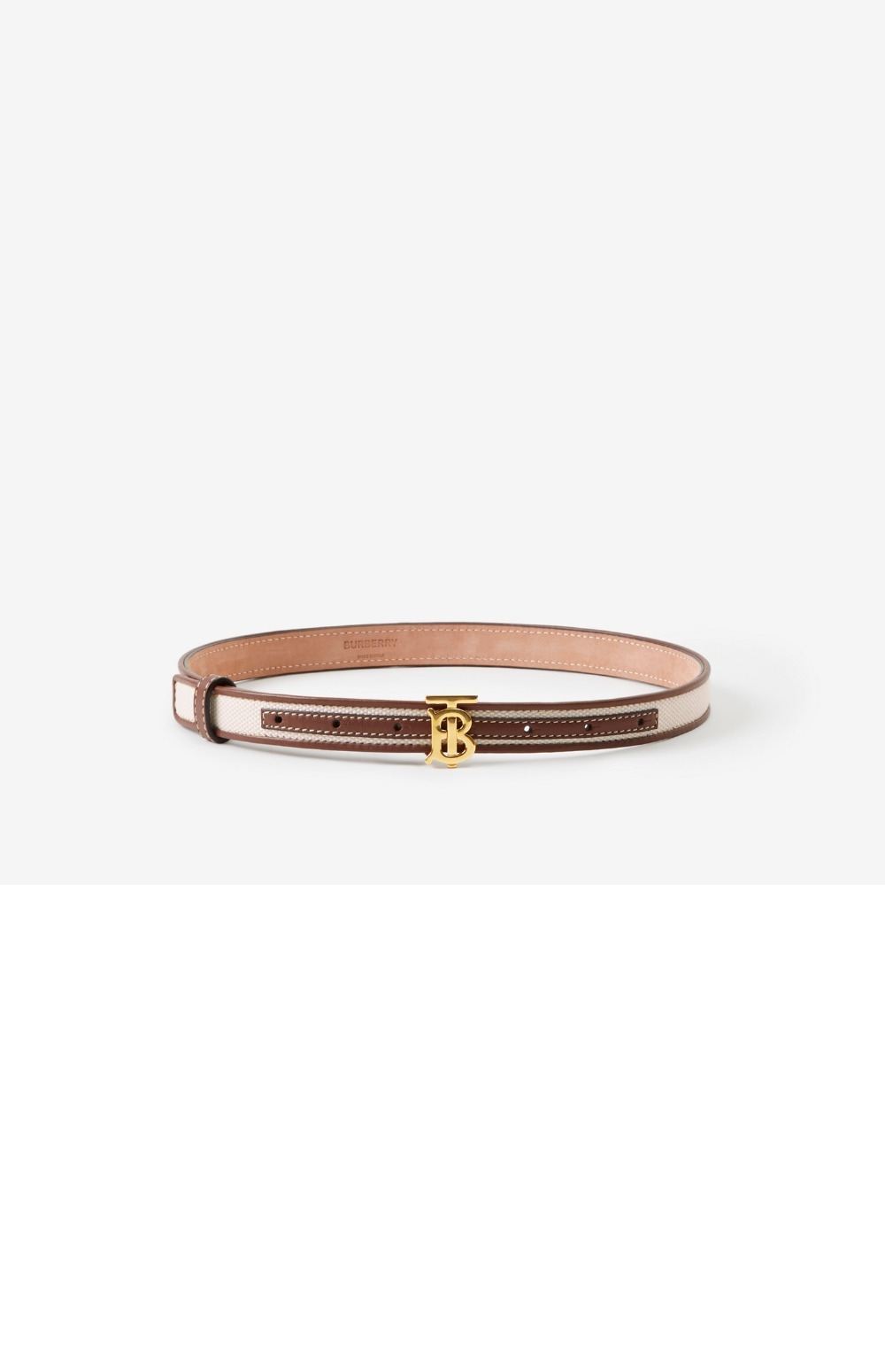 버버리 캔버스 레더 TB 벨트 80442671