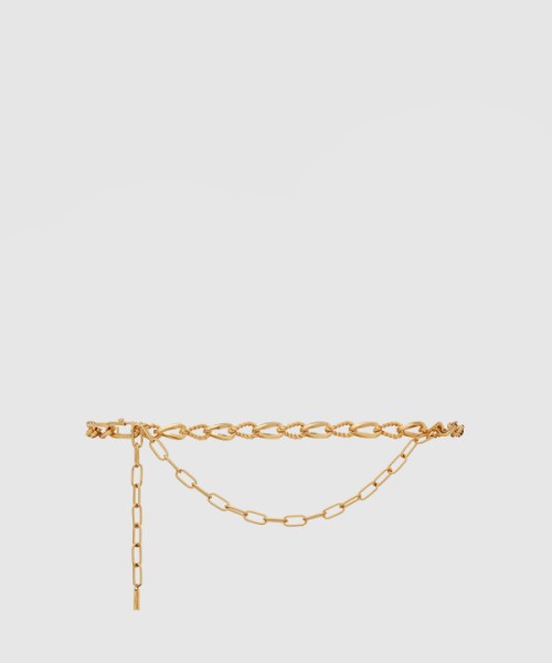 생로랑 메탈 이중 체인 벨트 660507