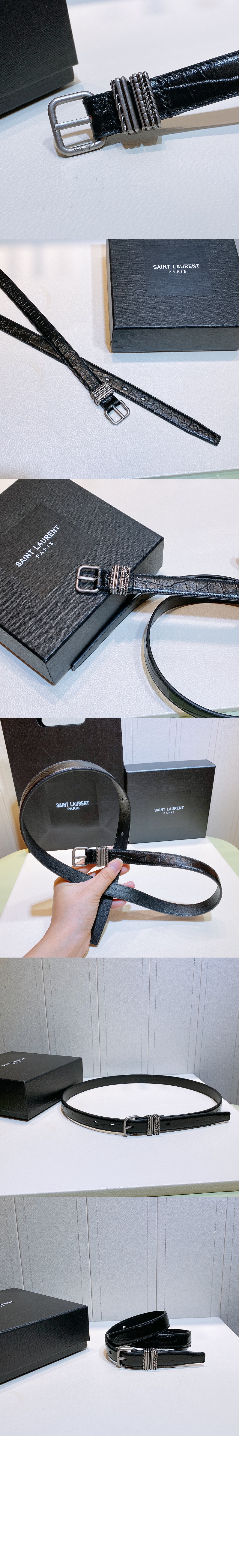 생로랑 모노그램 벨트 650974