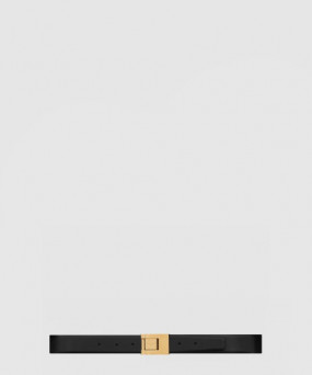 생로랑 부드러운 가죽 소재의 생 로랑 스퀘어 버클 벨트 733514