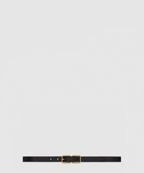생로랑 스무스 가죽 소재의 더블 버클 슬림 벨트 732557