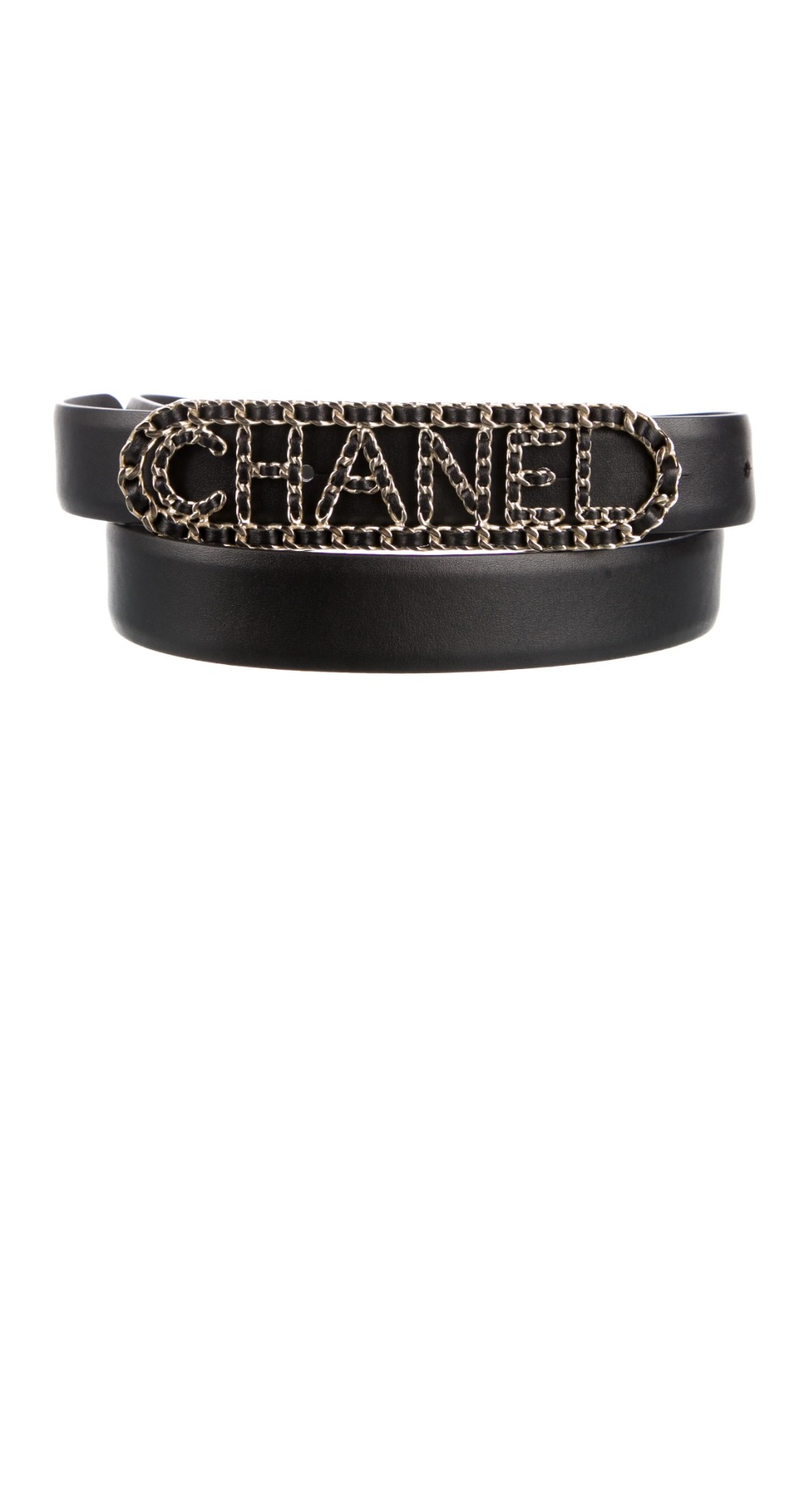 샤넬 로고 문자 벨트 AA6600