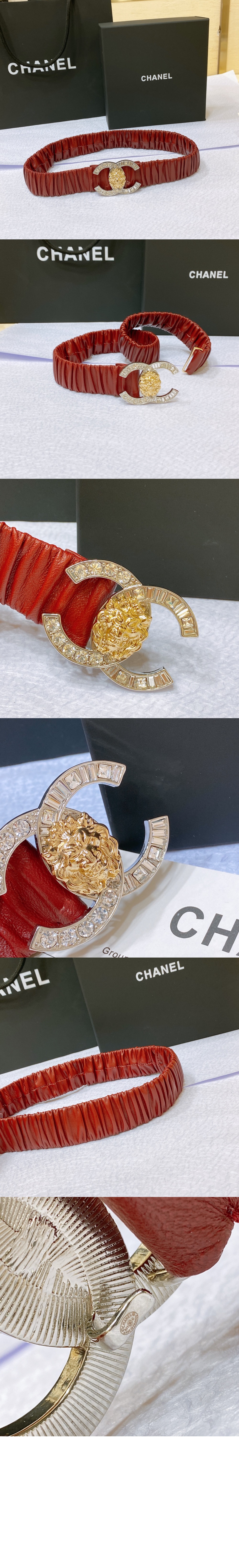 샤넬 드릴 잠금 기능이 있는 클래식 벨트 AA9142