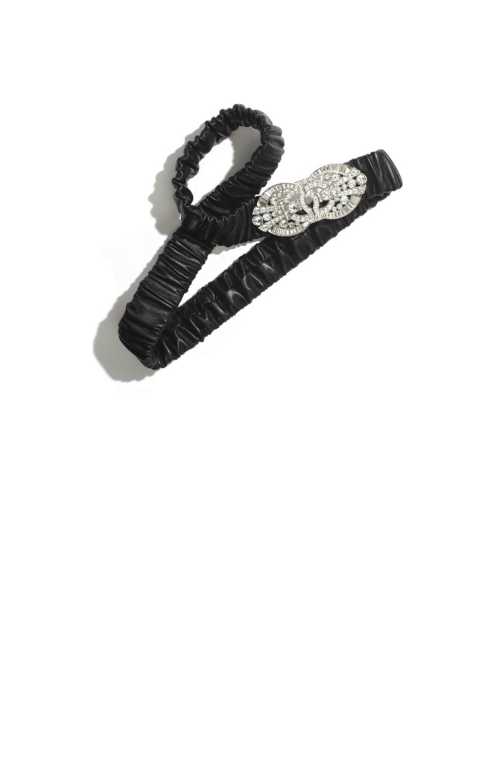 샤넬 램스킨 메탈 스트라스 벨트 AA9012