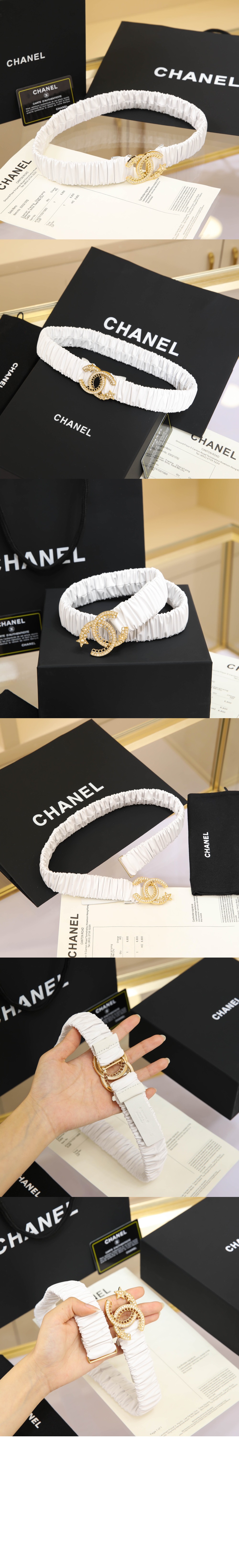 샤넬 로고벨트 드릴벨트 AA9929