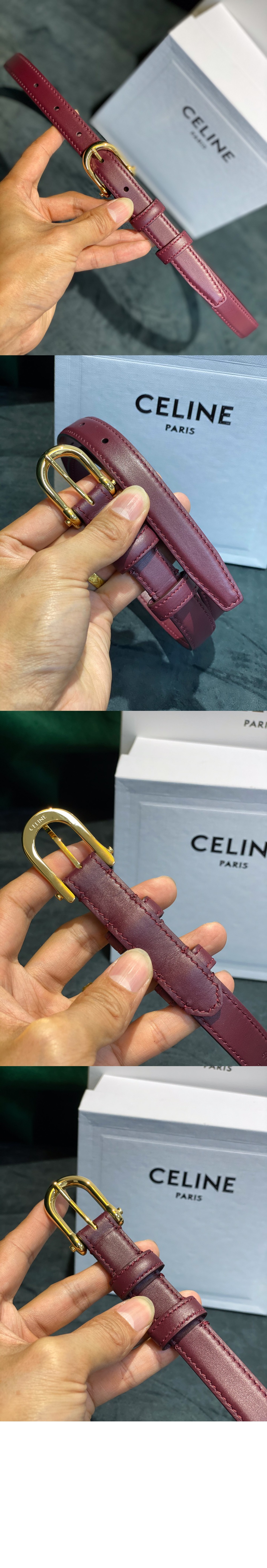 셀린느 카프스킨 벨트 45AIC3