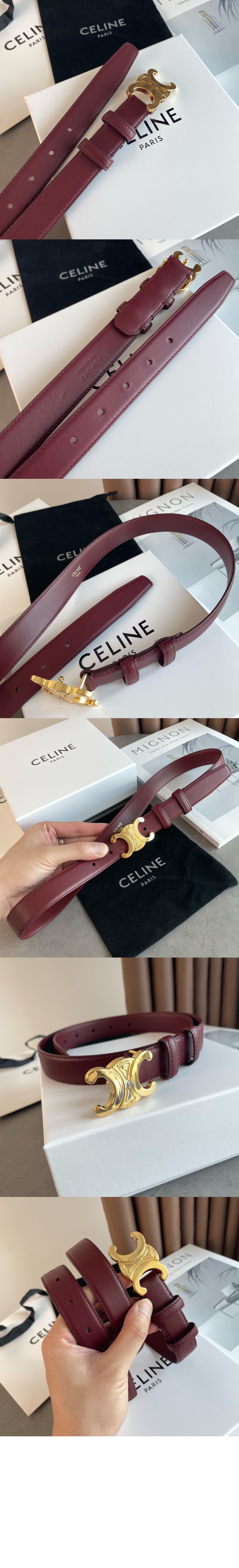 셀린느 미디엄 트리옹프 벨트 45AK93