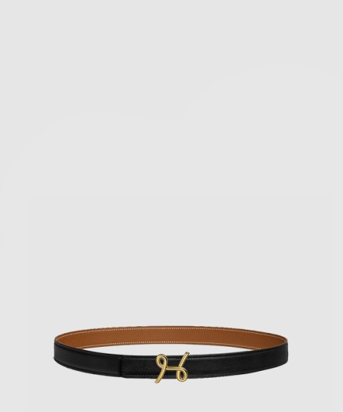 에르메스 H 커시브 리버서블 벨트